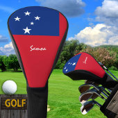 Golf Samoa en Samoa vlag/Golf Clubs Hoesjes Golfheadcover