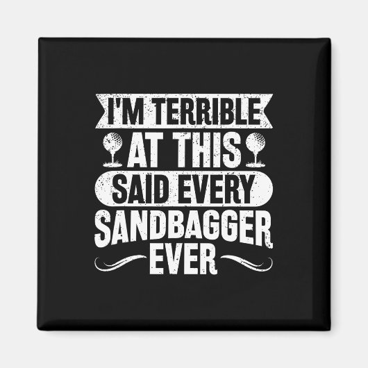 Golf Sandbagger  Magneet (Voorkant)
