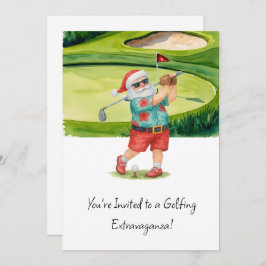 Golf Santa Claus golf Kerstthema Zomer Kaart