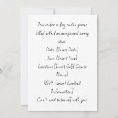 Golf Santa Claus golf Kerstthema Zomer Kaart (Achterkant)