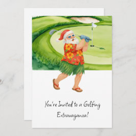 Golf Santa Claus golf Kerstthema Zomer Kaart
