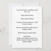 Golf Santa Claus golf Zomer Kerstmis Kaart (Achterkant)