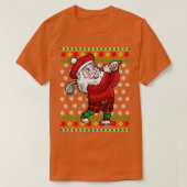 Golf Santa Claus Golfer Golfing Ugly Kerstmis Swe T-shirt (Design voorkant)