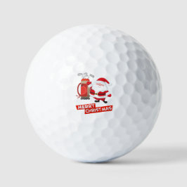 Golf Santa Claus golfer kerst Golfballen