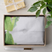 Golf Santa Claus golfer Merry Kerstmis op Green Tissuepapier (Geschenk)