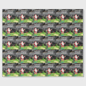 Golf Santa Claus is golfkerst voor golfers Cadeaupapier (Vlak)