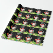 Golf Santa Claus is golfkerst voor golfers Cadeaupapier (Uitgerold)