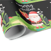Golf Santa Claus is golfkerst voor golfers Cadeaupapier (Rol Hoek)