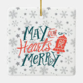 Golf Santa Claus met kerstboom voor Golfer Keramisch Ornament (Achterkant)