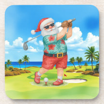 Golf Santa Golfen voor Kerstmis Zomer Juli
