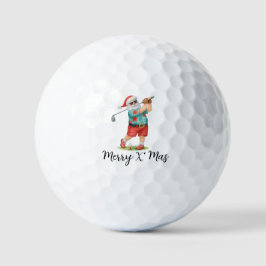 Golf Santa Golfen voor Kerstmis Zomer Juli Golfballen