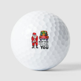 Golf Santa Moge de cursus met u Kerstmis zijn Golfballen