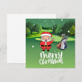Golf Santa speelt golf op eerste kerstdag (Voorkant / Achterkant)