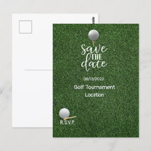 Golf Save the Date for Golf Tournament Golfer Briefkaart