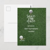 Golf Save the Date for Golf Tournament Golfer Briefkaart (Voorkant / Achterkant)