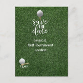 Golf Save the Date for Golf Tournament Golfer Briefkaart (Voorkant)