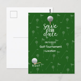 Golf Save the Date for Golf Tournament Golfer Briefkaart