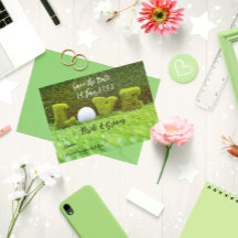 Golf Save the date for golfer with love