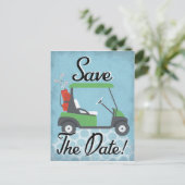 Golf Save the Date - Golf Party Golfing Event Aankondigingskaart (Staand voorkant)