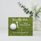 Golf Save the date Golf Tournament Aankondigingskaart (Staand voorkant)
