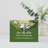 Golf Save the date Golf Tournament Aankondigingskaart (Staand voorkant)