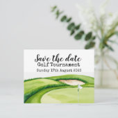 Golf Save the date Golf Tournament Aankondigingskaart (Staand voorkant)
