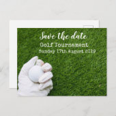 Golf Save the date Golf Tournament Aankondigingskaart (Voorkant / Achterkant)