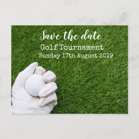 Golf Save the date Golf Tournament Aankondigingskaart (Voorkant)