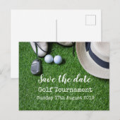 Golf Save the date Golf Tournament Aankondigingskaart (Voorkant / Achterkant)