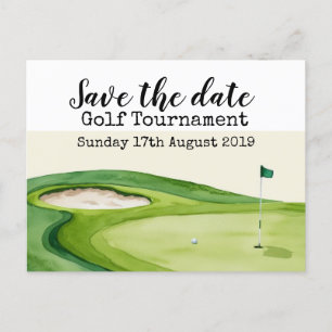 Golf Save the date Golf Tournament Aankondigingskaart