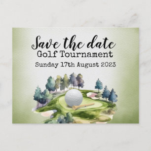 Golf Save the date Golf Tournament Aankondigingskaart