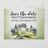 Golf Save the date Golf Tournament Aankondigingskaart (Voorkant)