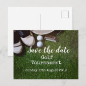 Golf Save the date Golf Tournament Announement P Aankondigingskaart (Voorkant / Achterkant)