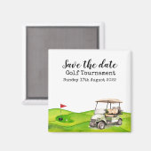Golf Save the date Golf Tournament golfer Magnet (Voorkant / Achterkant)
