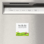 Golf Save the date Golf Tournament golfer Magnet (Insitu (Vaatwasser))