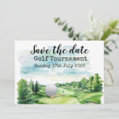 Golf Save the date Golf Tournament Kaart (Staand voorkant)
