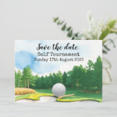 Golf Save the date Golf Tournament Kaart (Staand voorkant)