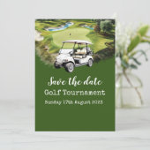 Golf Save the date Golf Tournament Kaart (Staand voorkant)