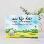 Golf Save the date Golf Tournament Kaart (Staand voorkant)