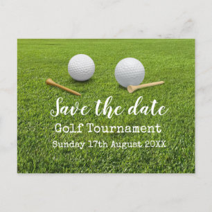 Golf Save the date Golf Tournament on green Aankondigingskaart