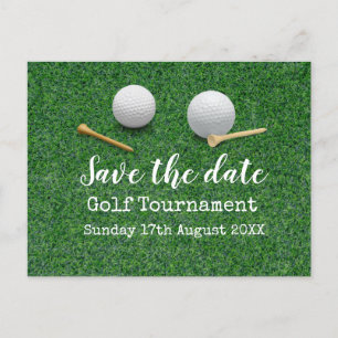 Golf Save the date Golf Tournament on green Aankondigingskaart