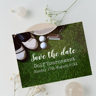 Golf Save the date Golf Tournament on green Aankondigingskaart