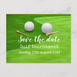 Golf Save the date Golf Tournament on green Aankondigingskaart