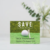 Golf Save the date Golf Tournament on green Aankondigingskaart (Staand voorkant)