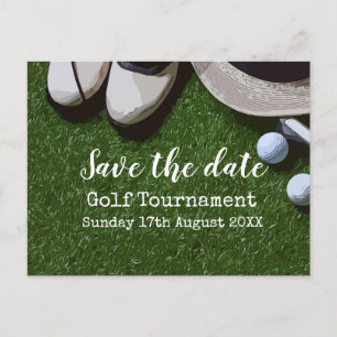 Golf Save the date Golf Tournament on green Aankondigingskaart
