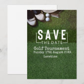 Golf Save the date Golf Tournament on green Kaart (Voorkant / Achterkant)