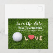 Golf Save the date Golf Tournament PAR for Pair Aankondigingskaart (Voorkant / Achterkant)