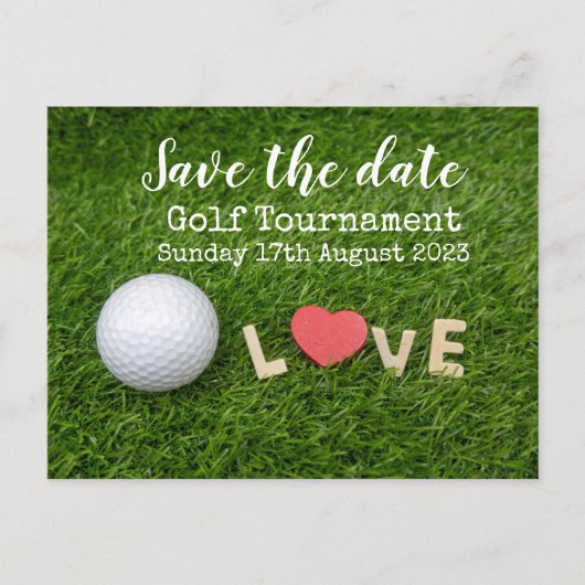 Golf Save the date Golf Tournament PAR for Pair Aankondigingskaart (Voorkant)