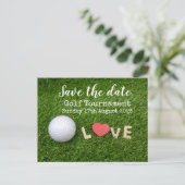 Golf Save the date Golf Tournament PAR for Pair Aankondigingskaart (Staand voorkant)