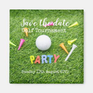 Golf Save the date Golf Tournament Party Magneet